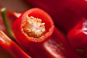 Eating the rainbow: for example, red pepper