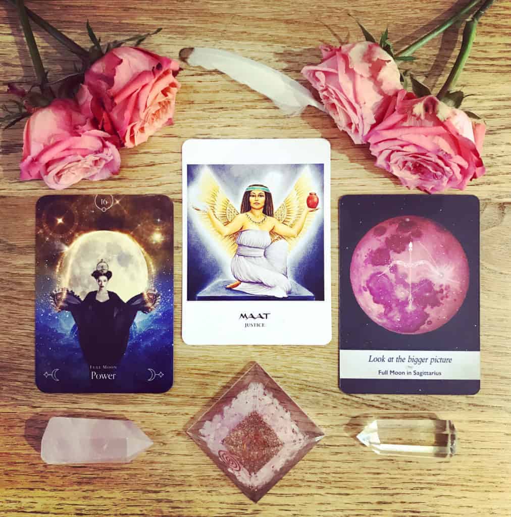 Rebecca Marr explains the energy of the full moon in Sagittarius, plus also offers card readings at The Hub