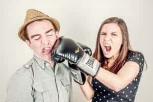 couple fighting rather than handling a conflict well