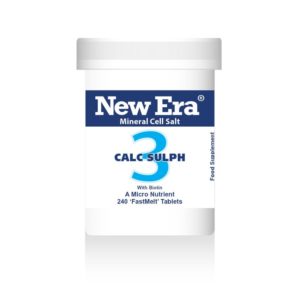 New Era tissue salts No3 calc sulph