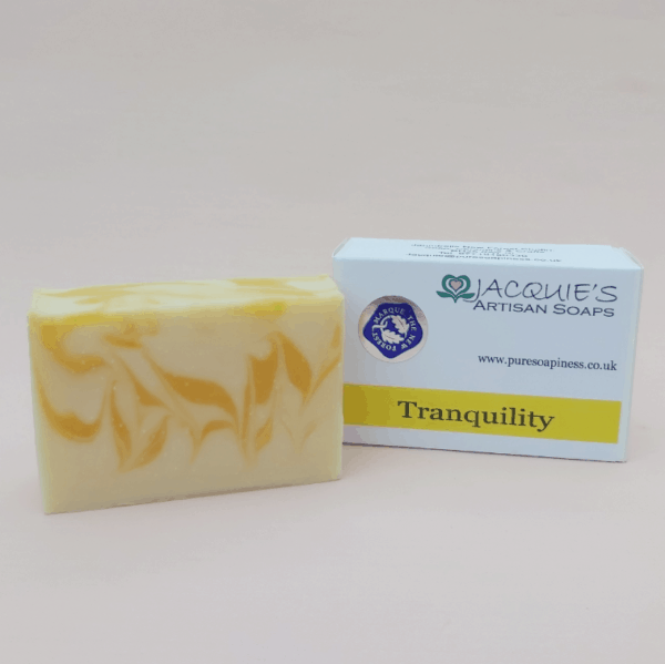 Tranquility soap from Jacquie's Artisan Soaps scented with may chang and bergamot